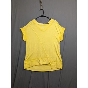 Calvin Klein Performance Women's Asymmetrical T-Shirt Yellow Large